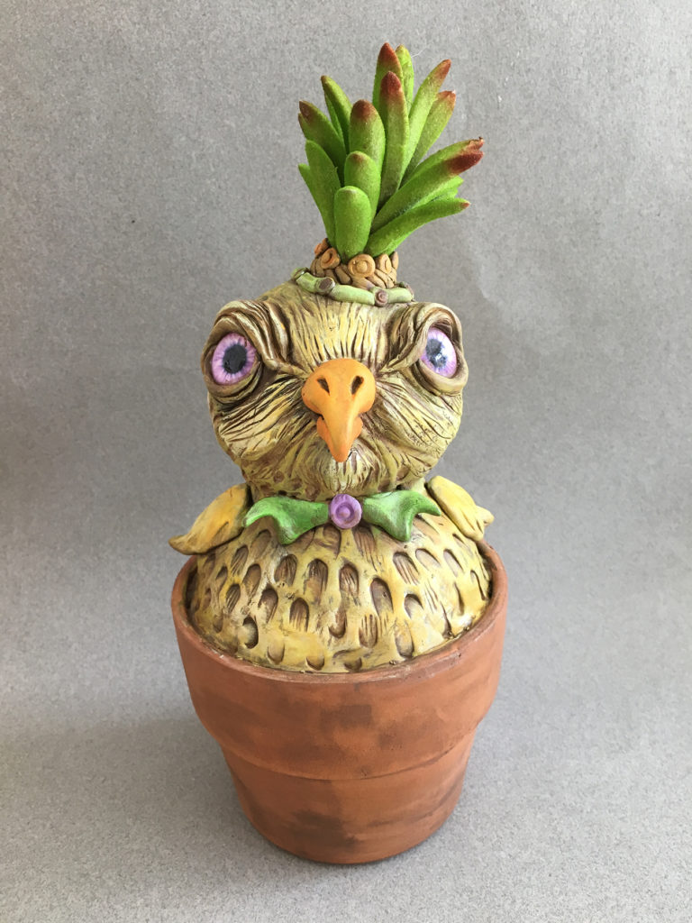 </br><p align="left"><strong><em>Pineapple Chick</em></strong></br>10.5" tall</br>Mixed media</br>$125</br><strong><a href="https://checkout.square.site/buy/KKQKMDJG3DOQXMWUXBKO2GQ7">PURCHASE</a></strong></p><br>